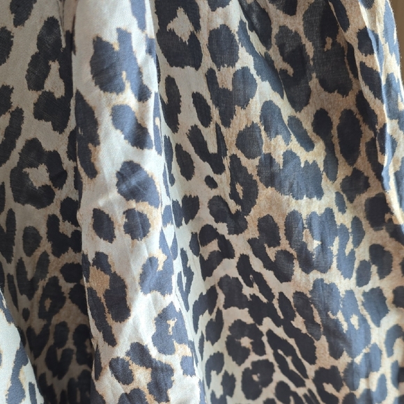 Ganni Animal Print V-Neck Dress - Picture 5 of 9